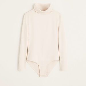 Mango Ecru Turtleneck Bodysuit (NEW)